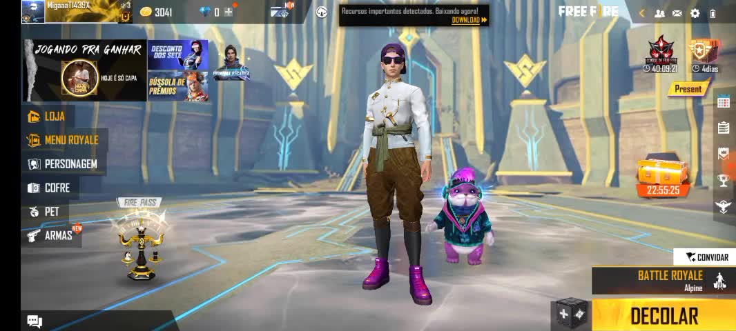 Free Fire - Modo Alpine deu ruim