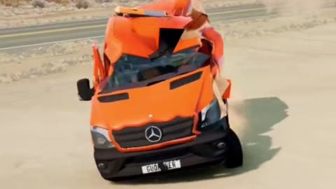 Van Vs Giant Spikes Ball #beamng