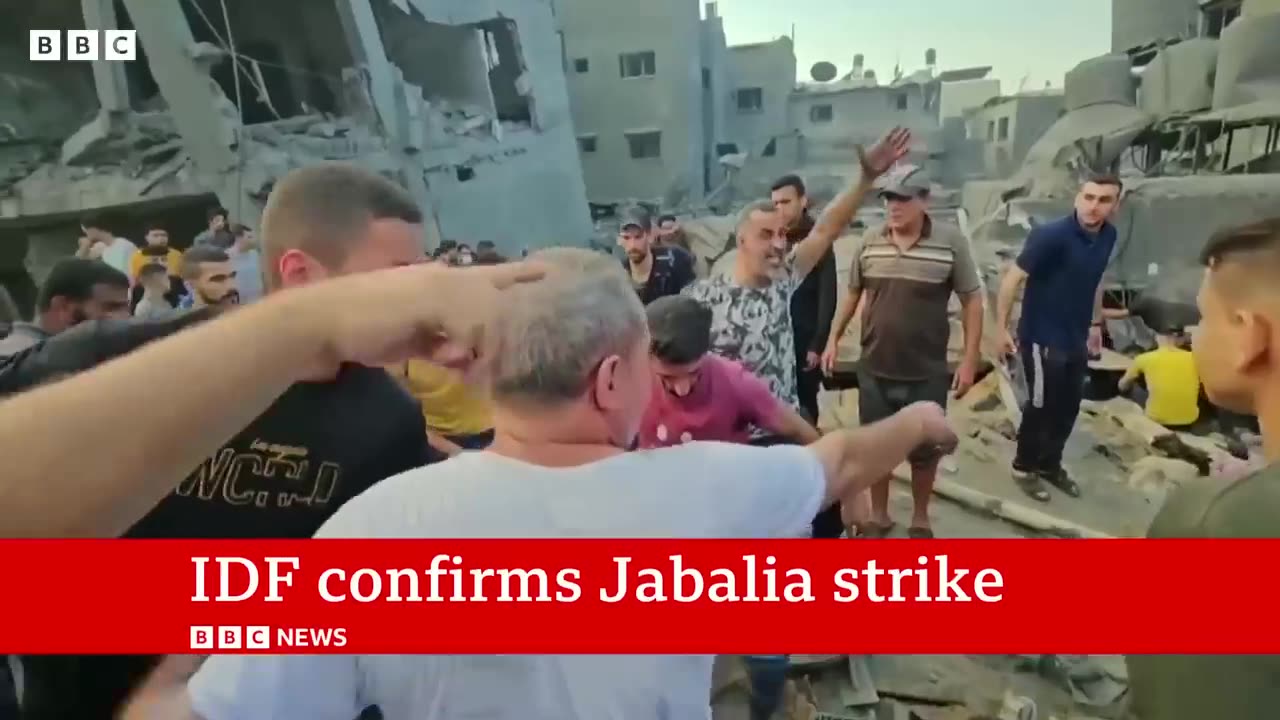 Israel military confirms deadly strike on Gaza refugee camp - BBC News