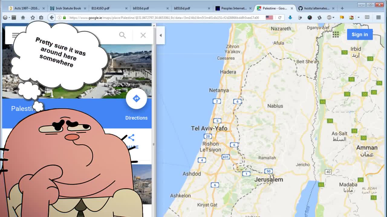 Where did you go Palestine?