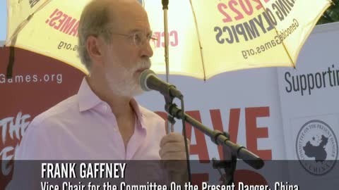 Frank Gaffney: "Stop the Genocide Games" rally in DC