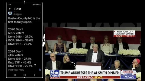 10.18.24- Trump Roasts at AL Smith Dinner, Justice will be served, Gold Dome comms, Election numbers