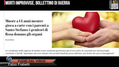 MORTI IMPROVVISE, BOLLETTINO DI GUERRA Fuori dal Virus n.906.SP