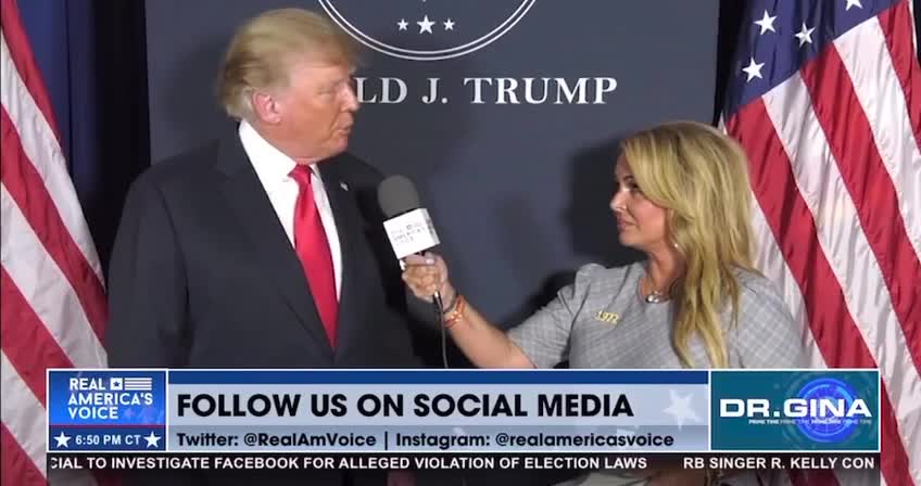 Trump Interview with Dr Gina on Real America's Voice (9/27/2021)