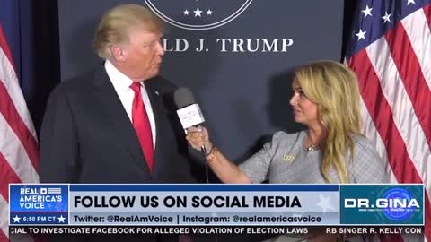 Trump Interview with Dr Gina on Real America's Voice (9/27/2021)