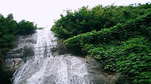 Beautiful Waterfall in Kerala Village