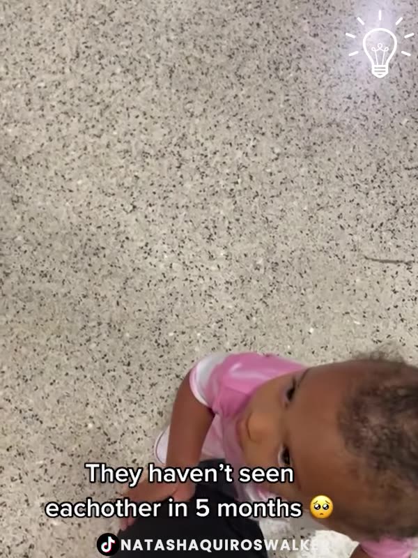 The sweetest father & daughter reunion! 🥺