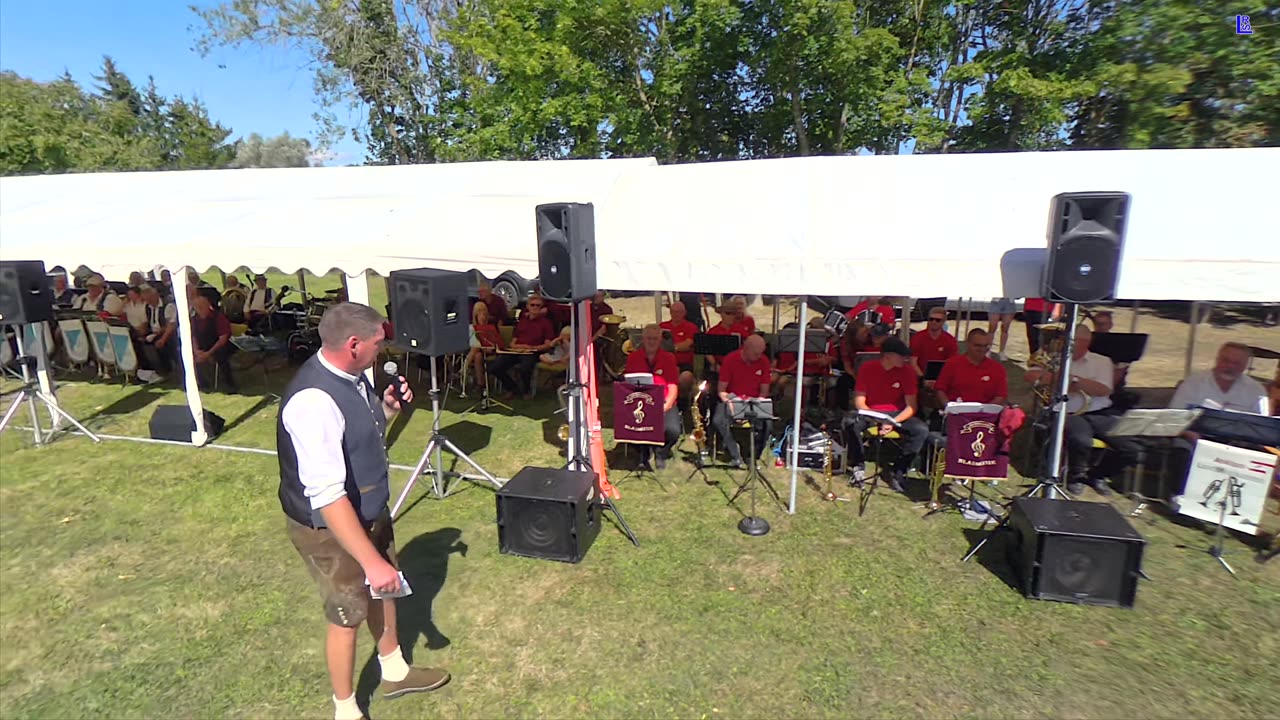 Neetzow- 6. Sommer Open-Air der Blasmusik - Einmarsch der Kapellen - Eröffnung der Veranstaltung