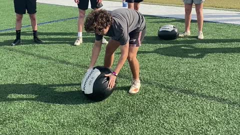 Athlete Assessment Tool #1 Medicine Ball Sprawl to Shouldering
