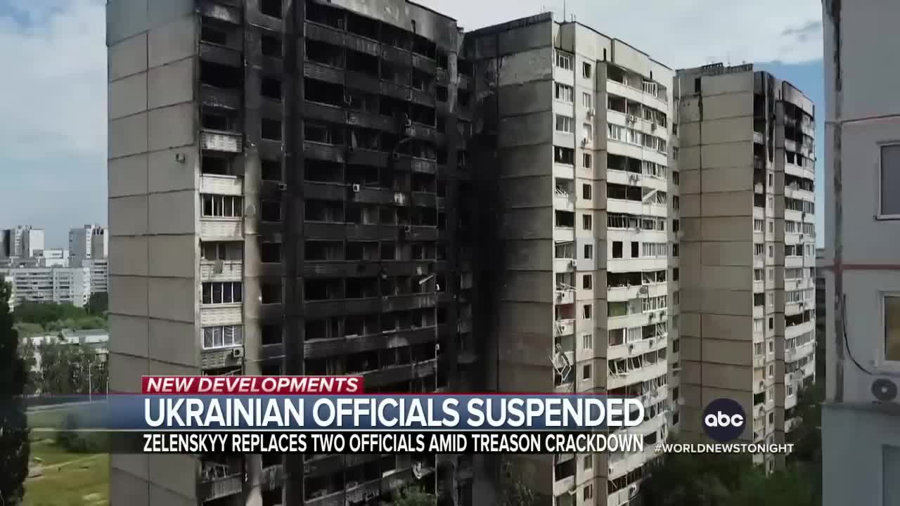 Ukrainian President suspends top officials