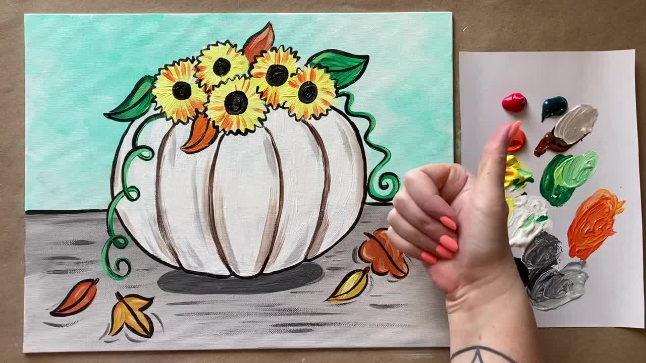 Pumpkin and Sunflower Bouquet