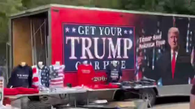 Vendor alley at todays Trump Rally