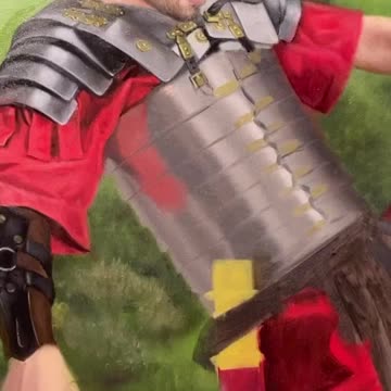 Painting the Armor of St. George for a Commission