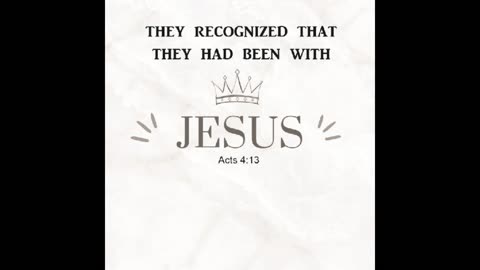 They Had Been With Jesus