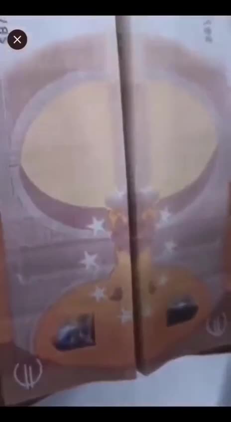 When you fold a 50 Euro banknote, you get a perfect picture of Baal.