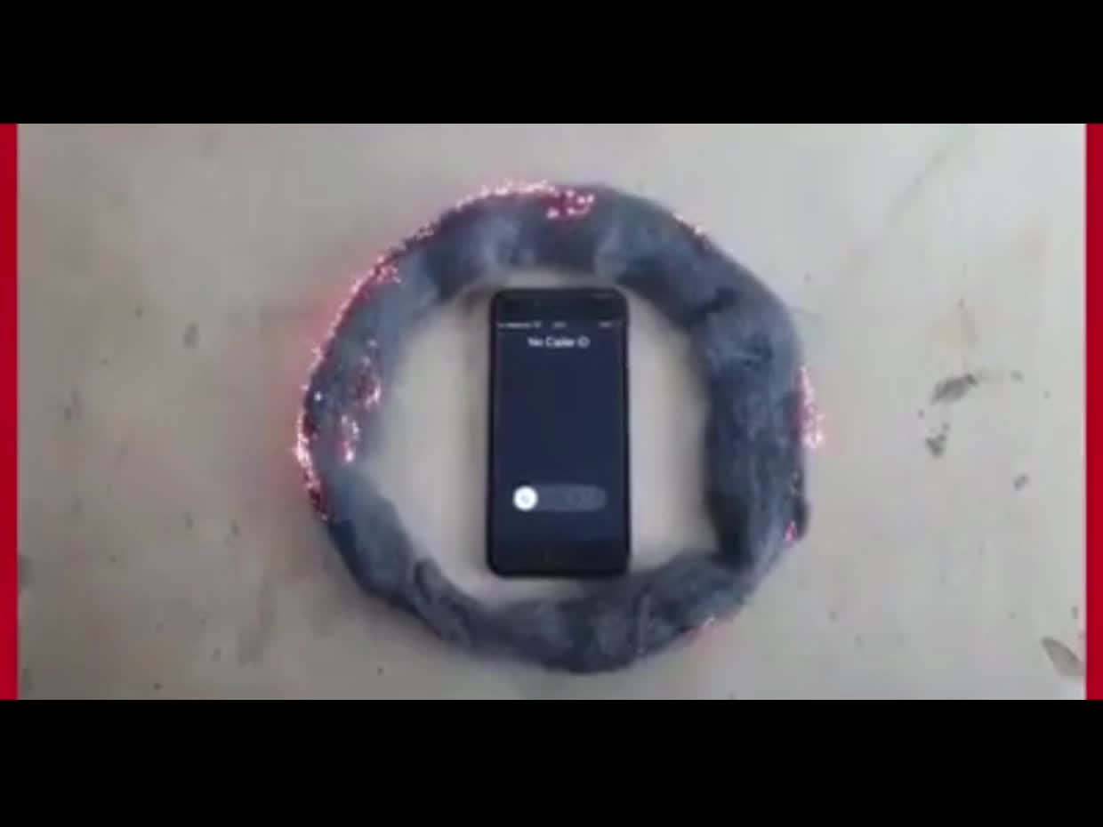 ALERT ‼️ DANGER 5G Mobile Phone Radiation Test Vs STEEL WOOL