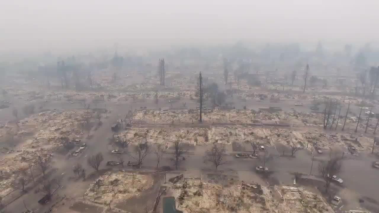 Aftermath of Fire in Santa Rosa, California