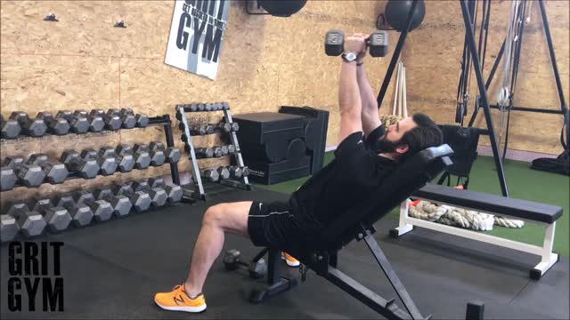 1 DB High Incline Press
