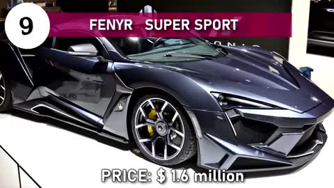 10 most pricy cars in the entire world