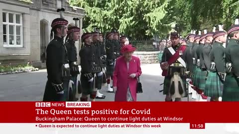 Queen Elizabeth tests positive for Covid - BBC News