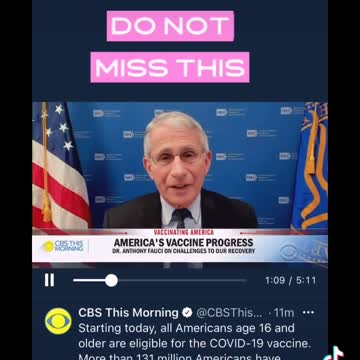 Dr. Fauci Talks About Using Pastors to Sell Vaccines To The Public