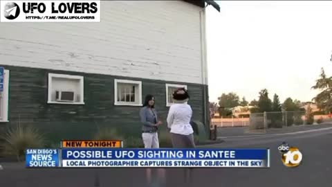 This was just filmed in San Diego, California. Already the news began to cover UFO sightings ...