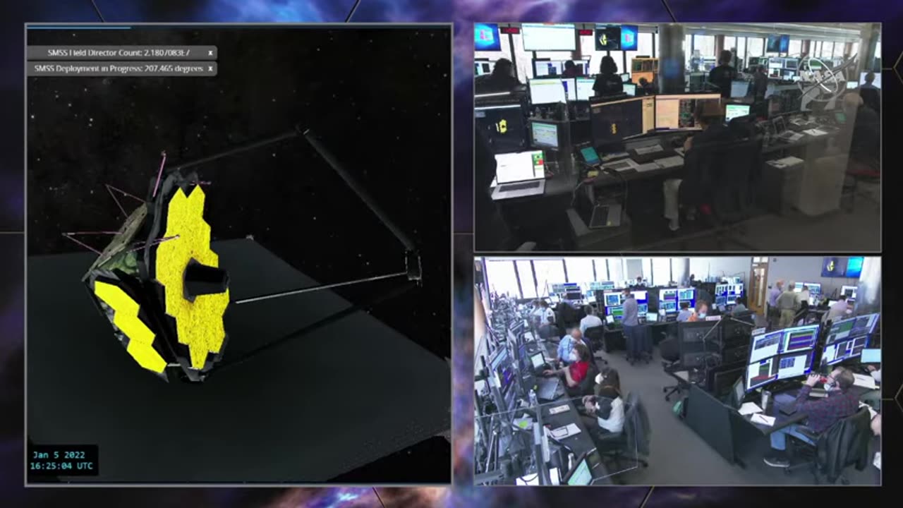 James Webb Space Telescope： Secondary Mirror Deployment - Mission Control Live [-EnlaXnFcGs]