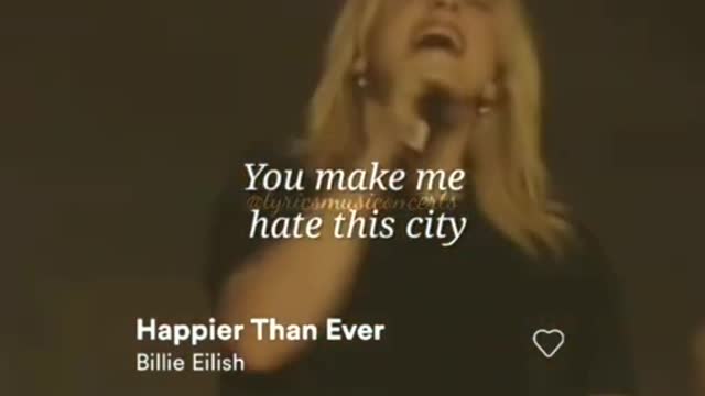 Happier Then Ever (Billie Eilish)