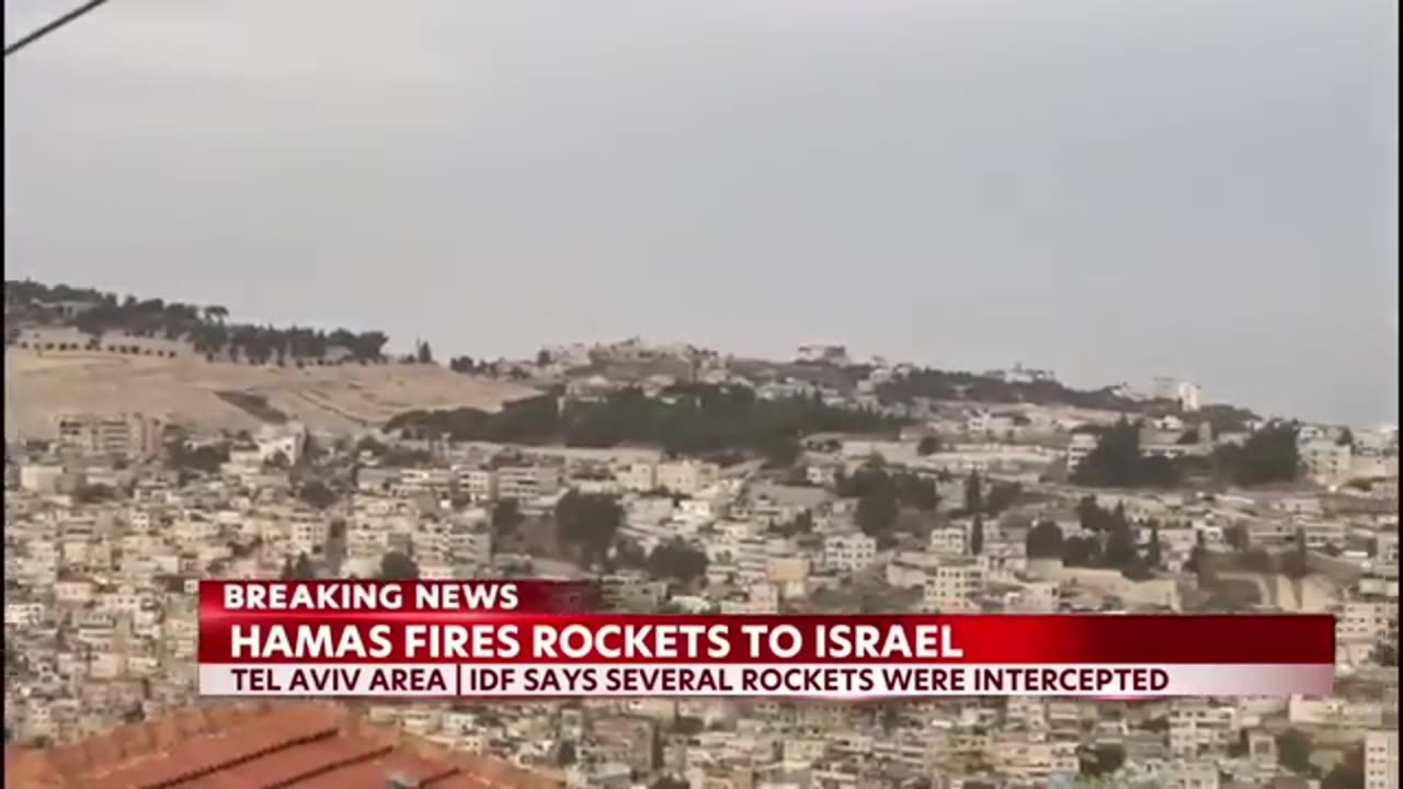 Hamas fires rockets from Gaza, triggering Tel Aviv Air Raid sirens