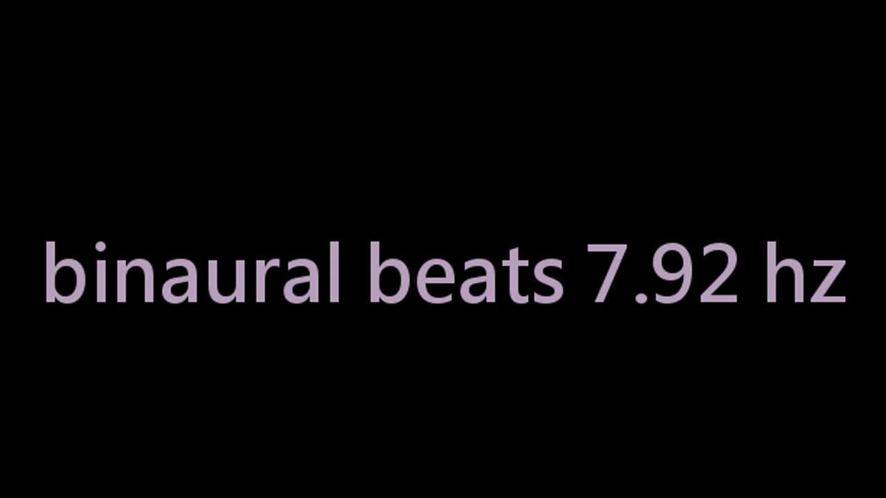 binaural beats 7.92 hz