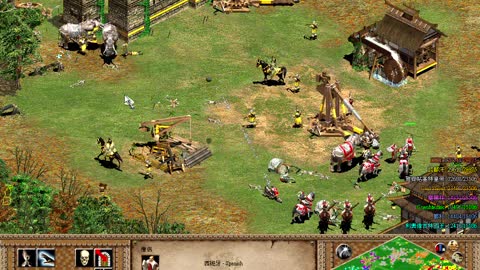 世紀帝國2 Age of Empires II 經常好幾處開打 和三國志11一樣