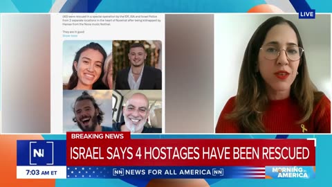 Israel rescues 4 hostages kidnapped in a Hamas-led attack on Oct. 7. _ Morning i