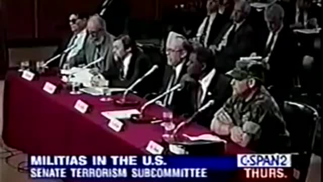 Senate Terrorism Subcommittee American Militia 1995 1/10