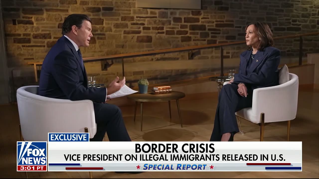 Kamala Dodges Bret Baier’s Question About Illegal Immigration