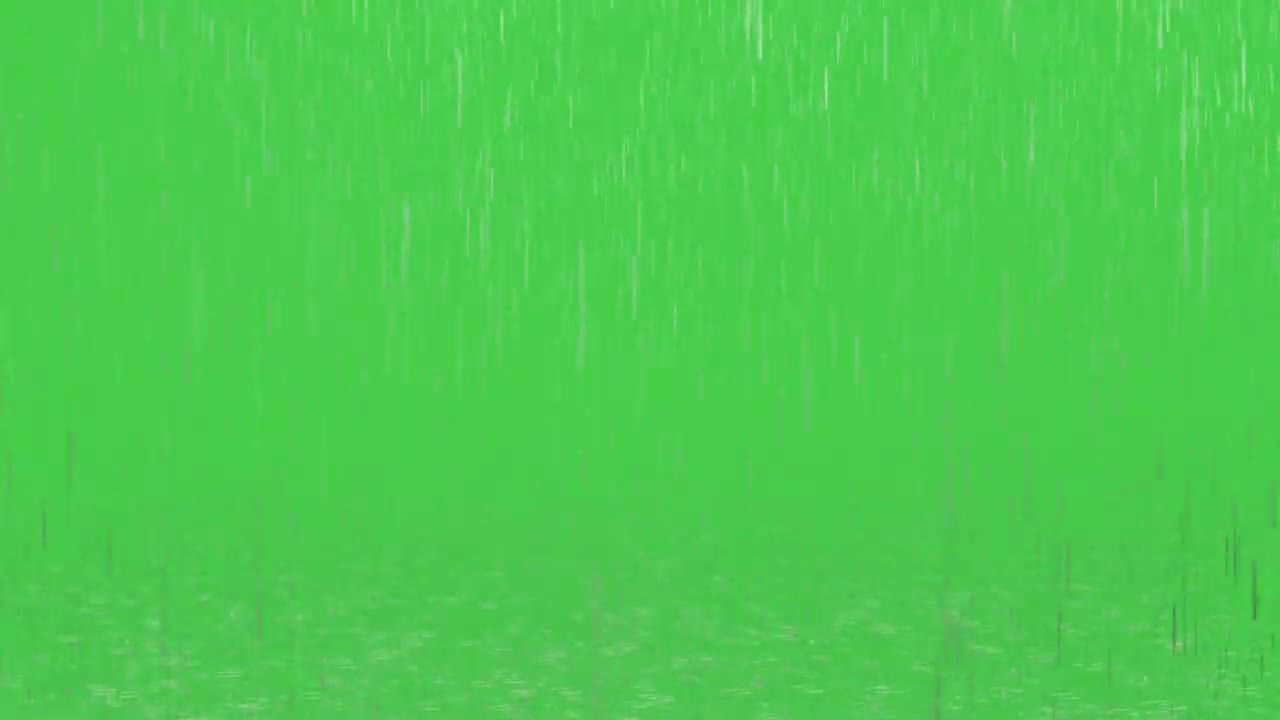 Green screen - Heavy rain effect & Rain sounds