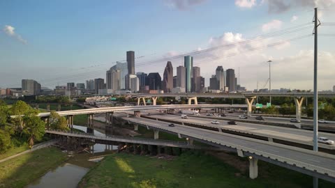 Sunset on Houston Drone video #drone