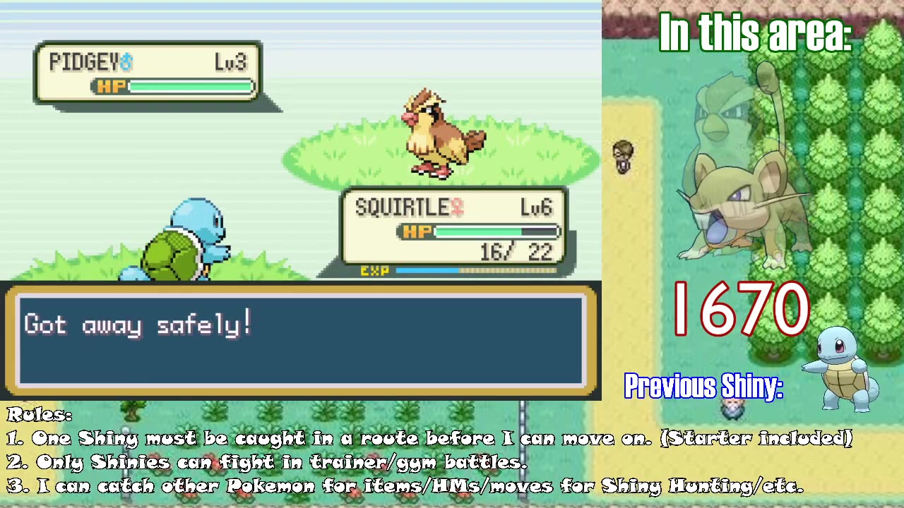 Pokémon FireRed, but I need to catch a Shiny to leave a Route #15 *STREAM ARCHIVE*