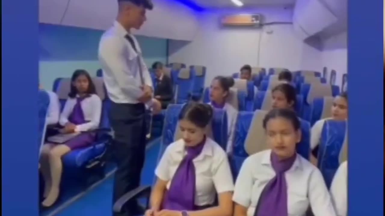 Air hostess training time😍😍