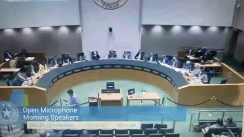 Nurse in Texas "performs" during a City Council meeting