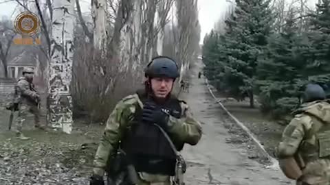 Chechen special forces in Mariupol