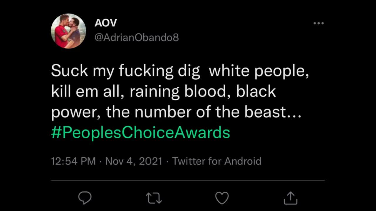 Compilation of Anti White Tweets