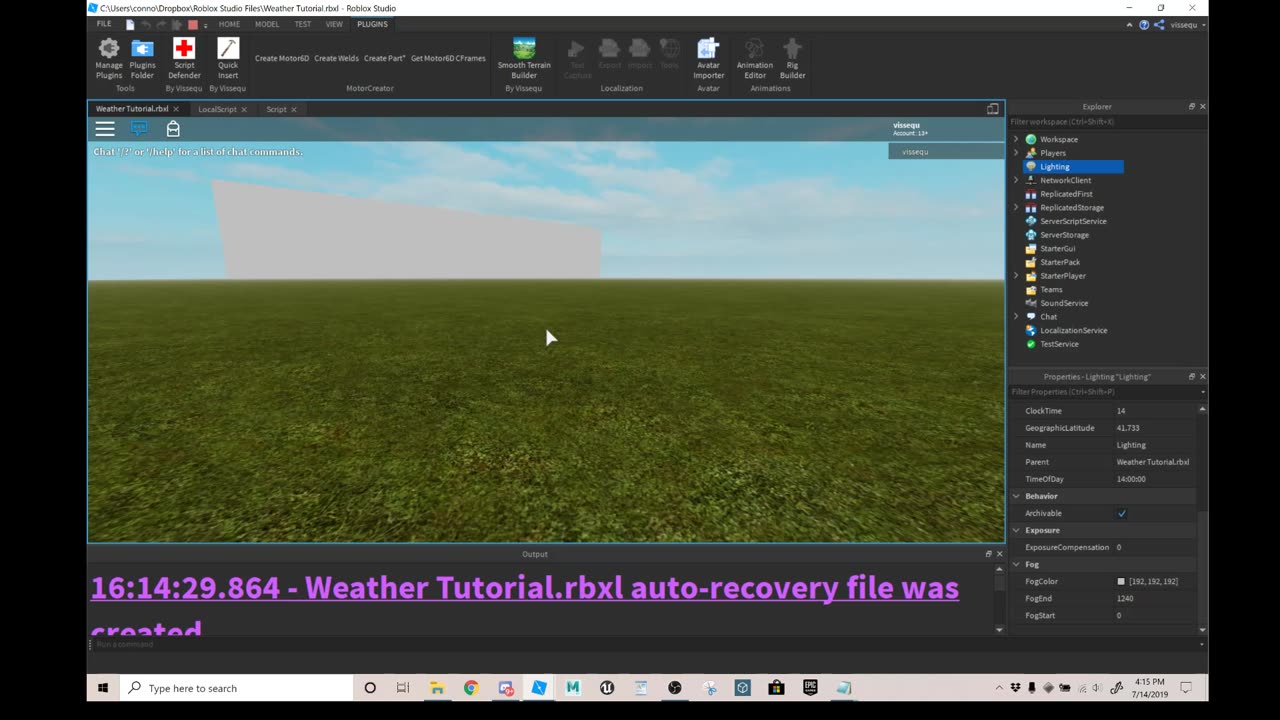 Roblox Studio: Adjust Fog Gradually for Realistic Weather Effects