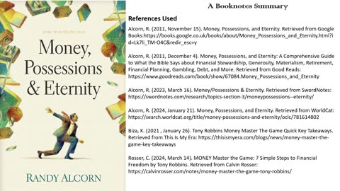 Money, Possessions, and Eternity by Randy Alcorn