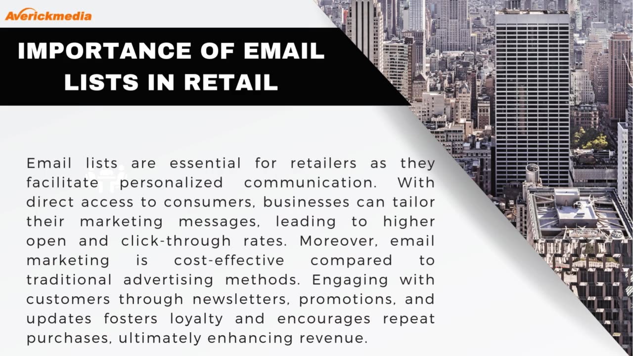 Get the B2B Retail Industry Email List