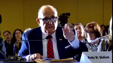 Giuliani attends election 2020 hearing in Gettysburg, Pennsylvania