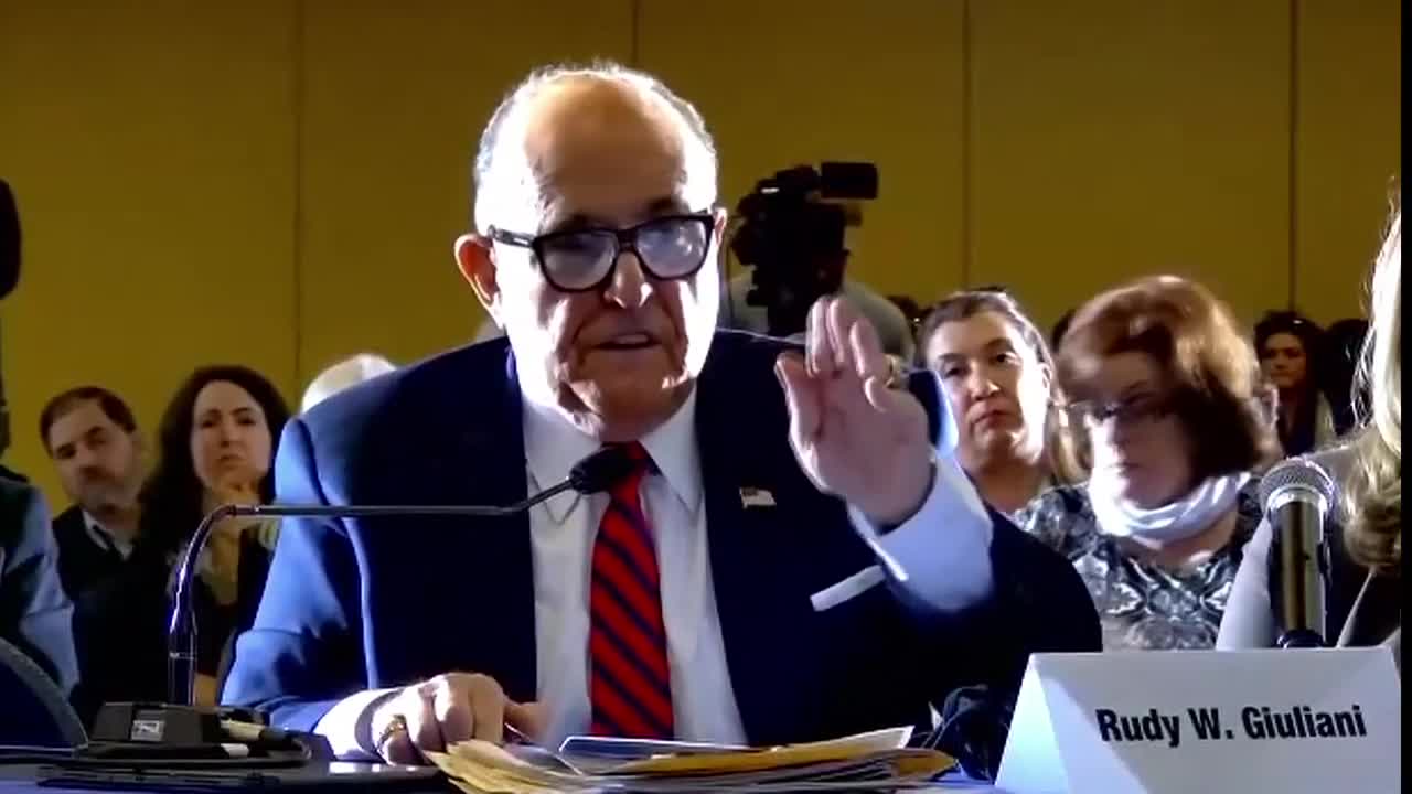 Giuliani attends election 2020 hearing in Gettysburg, Pennsylvania