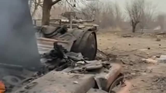 Belarusian fighting for Ukraine showing some tanks they've destroyed