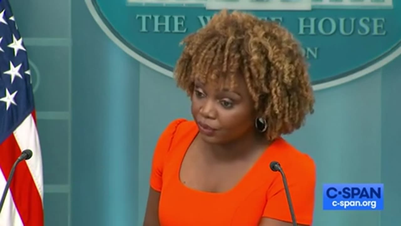 White House press secretary Karine Jean-Pierre says 'Why should he?' when asked why Biden isn't...