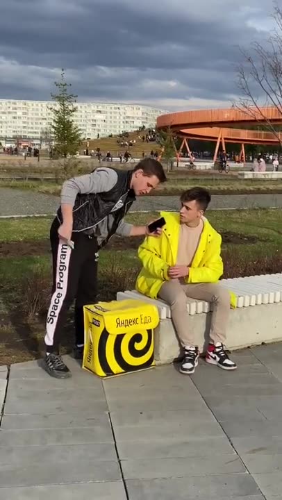 Funny prank at public place