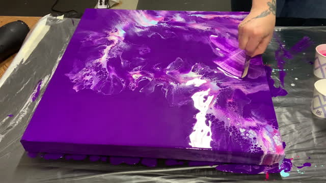 Purple Base Dutch Pour